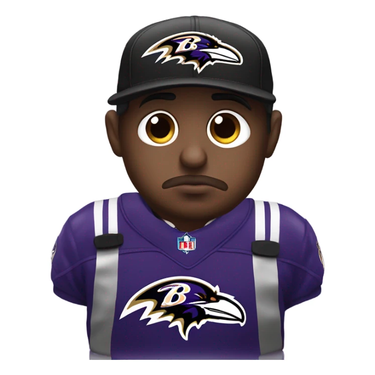 Sad Baltimore ravens fan  sticker