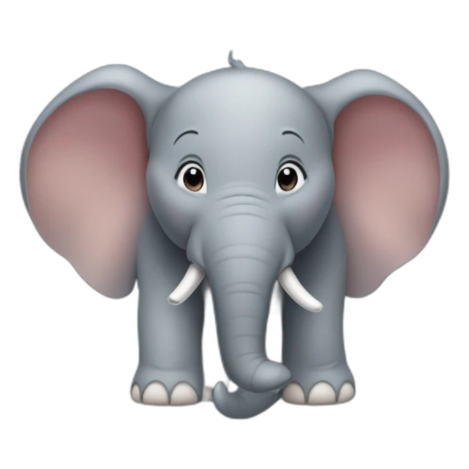 Éléphant sur une souris sticker