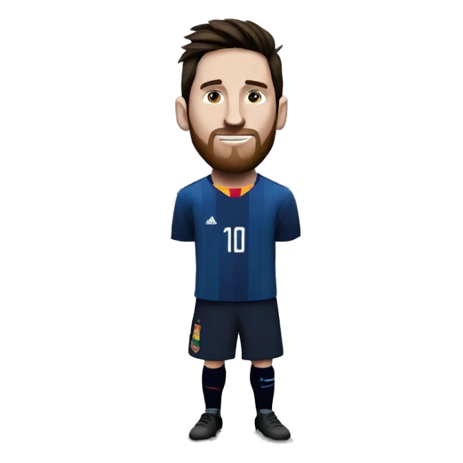Messi besando a la copa del mundo  sticker