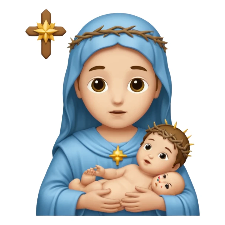baby jesus no mom sticker