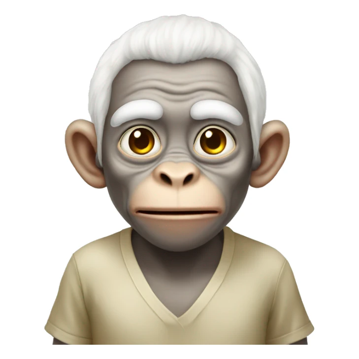 monkey money albino sticker