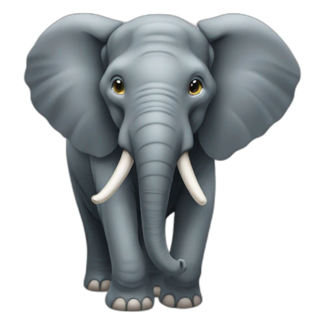 Éléphant sur soiris sticker