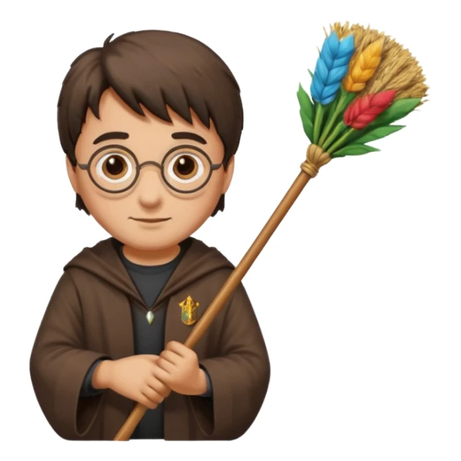 harry potter broom sticker