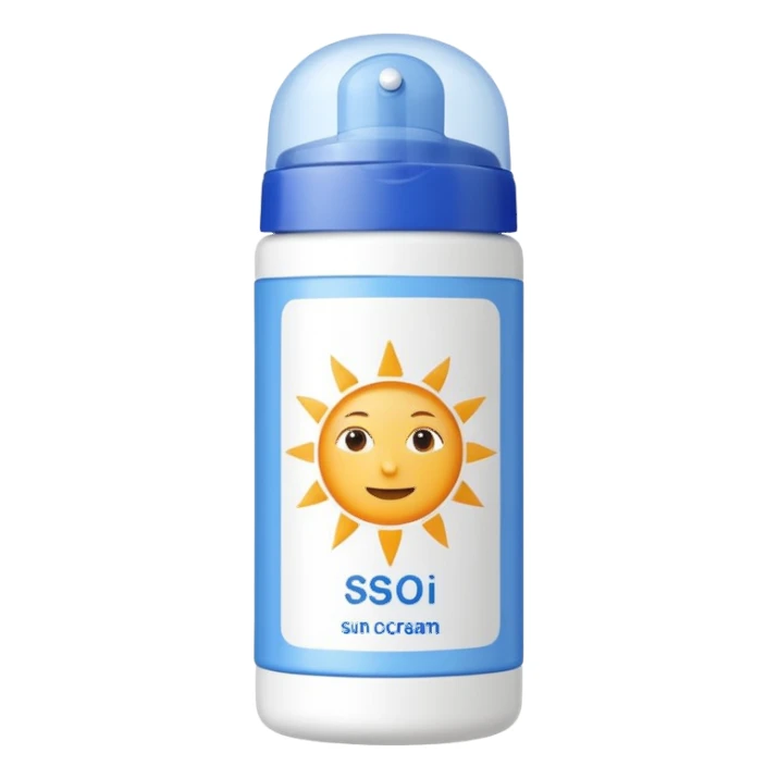 sun cream bottle sticker
