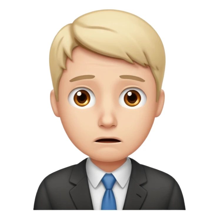 office worker in stress  sticker