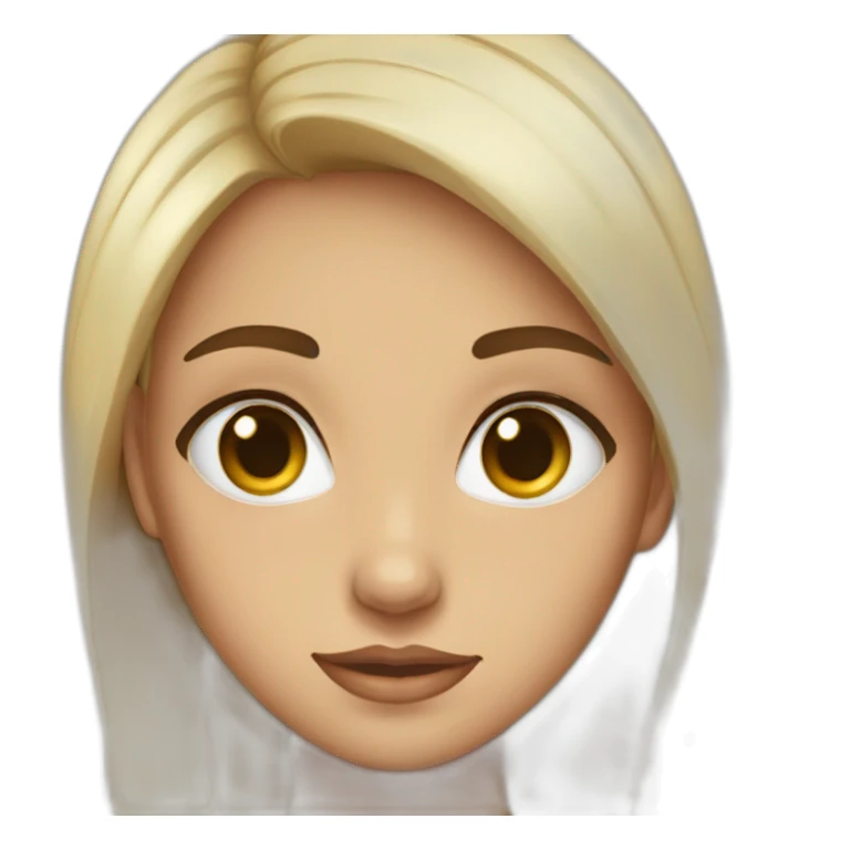 Fille yeux bleus sticker