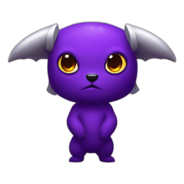 Diablo morado chateando  sticker