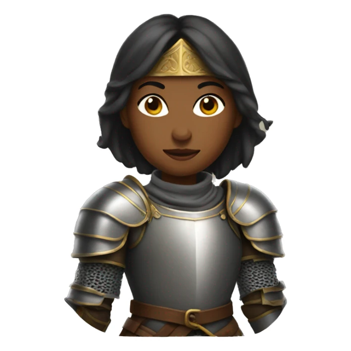 Knight woman sticker