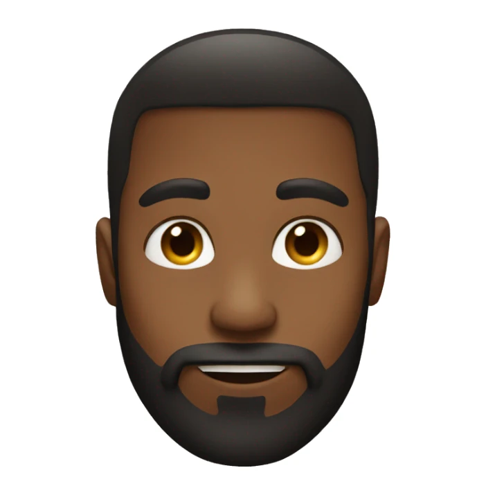 Tan girlfriend black boyfriend with beard sticker