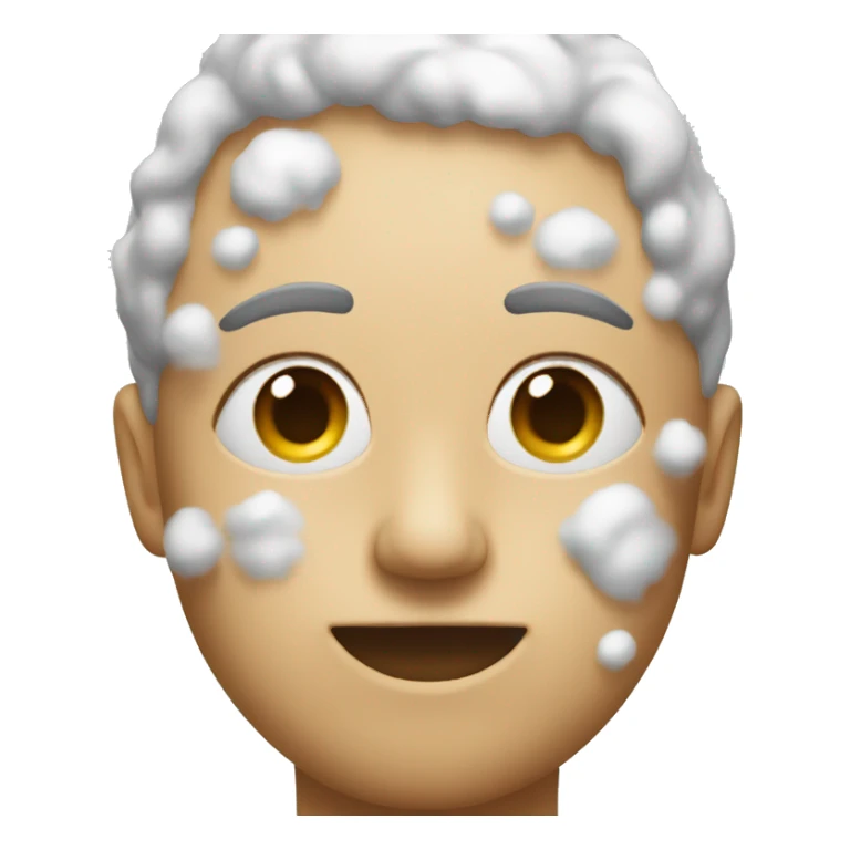 foam on face sticker