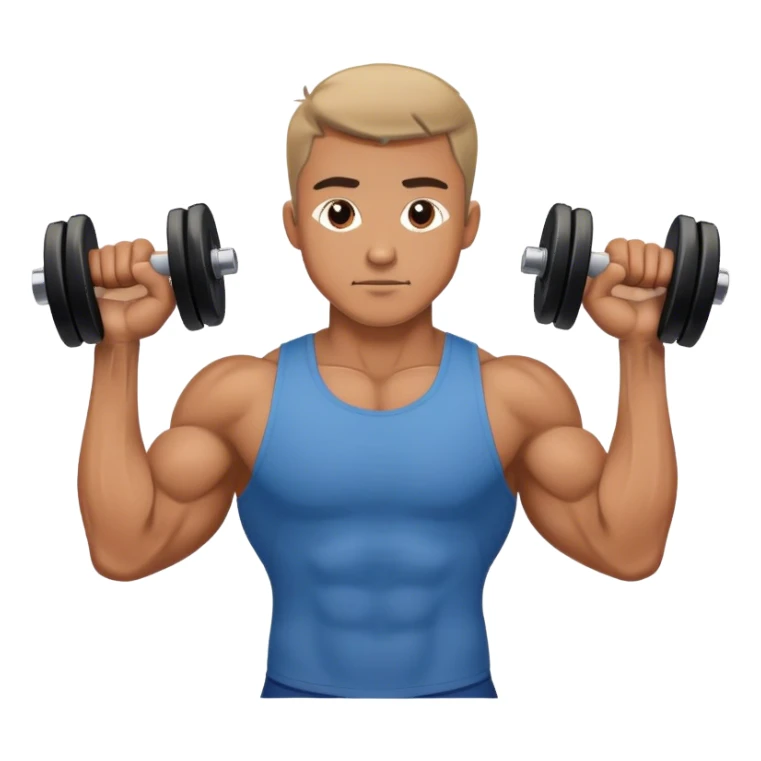 man weighted wrist curl sticker