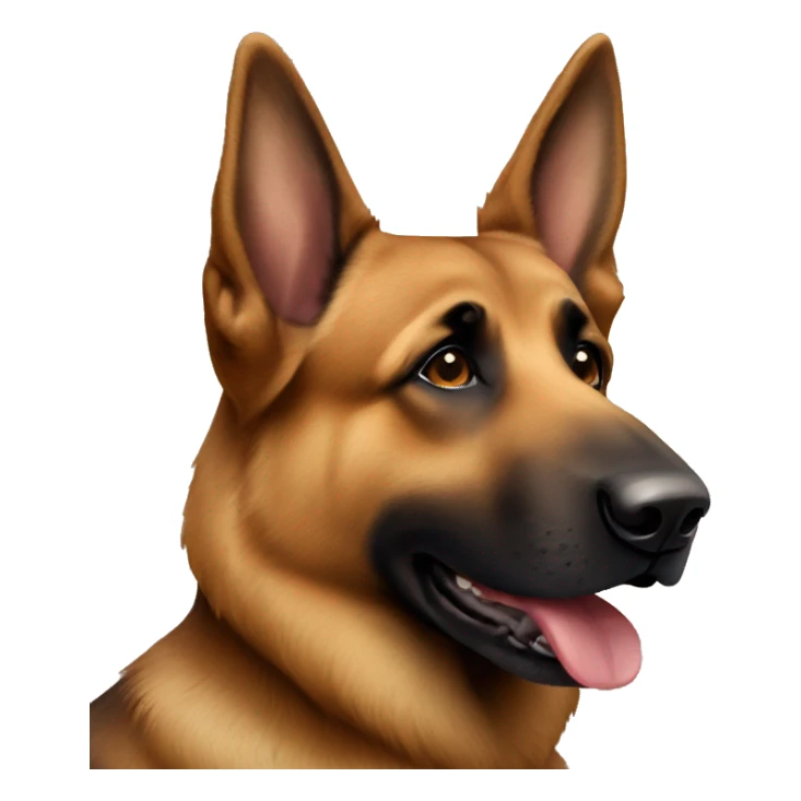 All brown German shepherd  sticker
