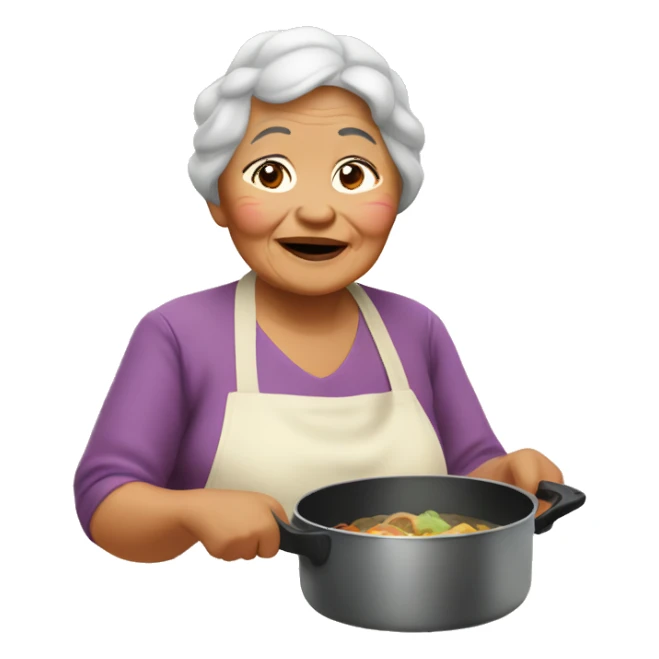 Filipino granny cooking sticker