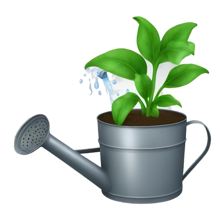 watering can watering crop sticker