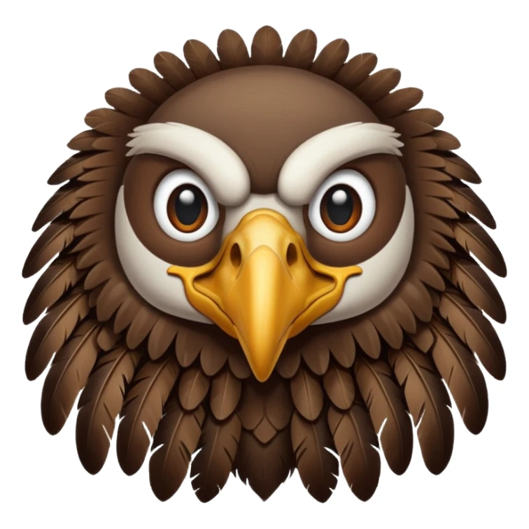 Vulture imitates eagle  sticker