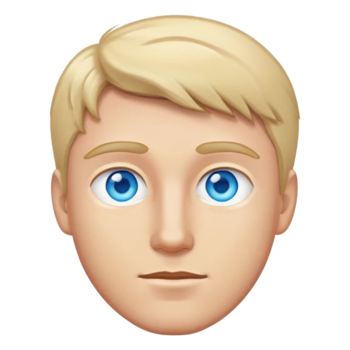 Light haired man with blue eyes sticker