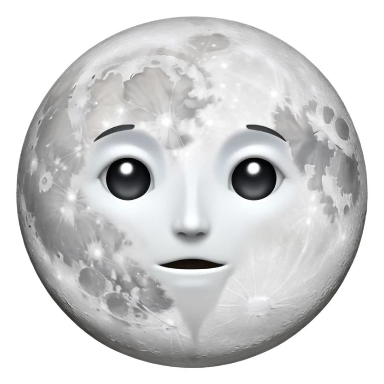 Two full moons coloring sticker