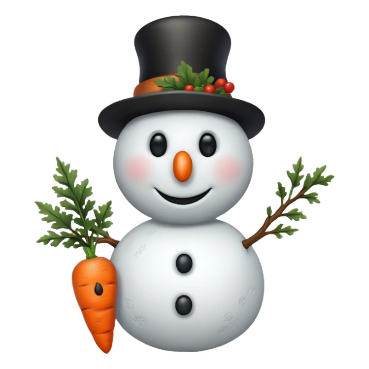 snowman writes sticker