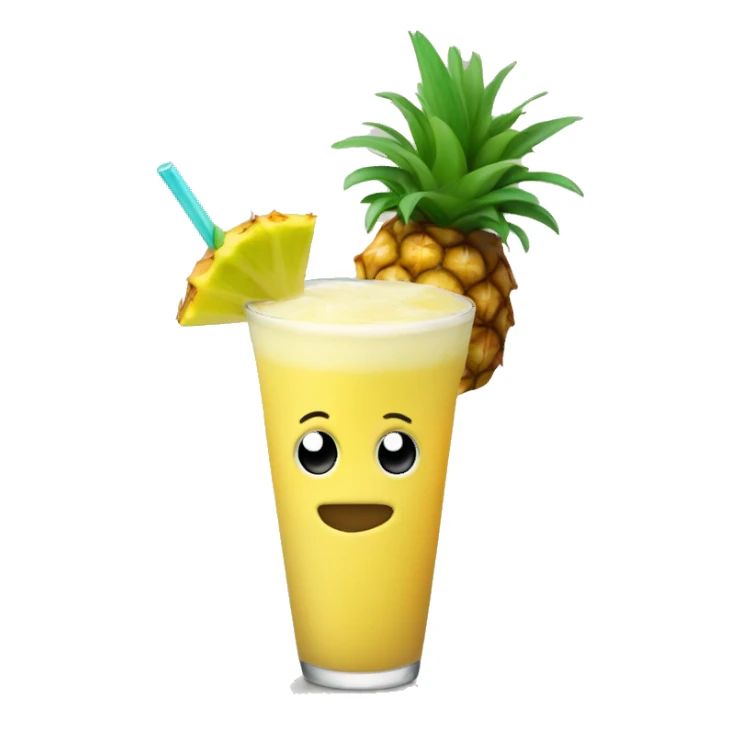 Cute Piña colada sticker