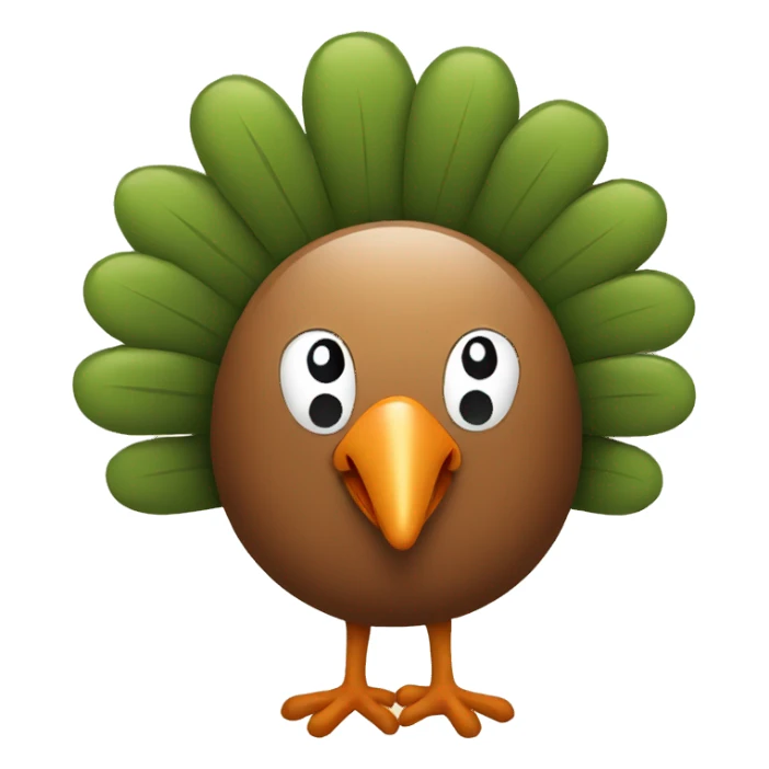 Smiling turkey sticker