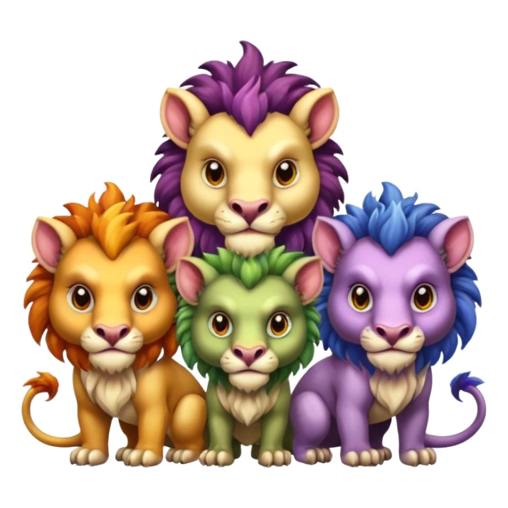 CHIMERA con 3 cabezas sticker