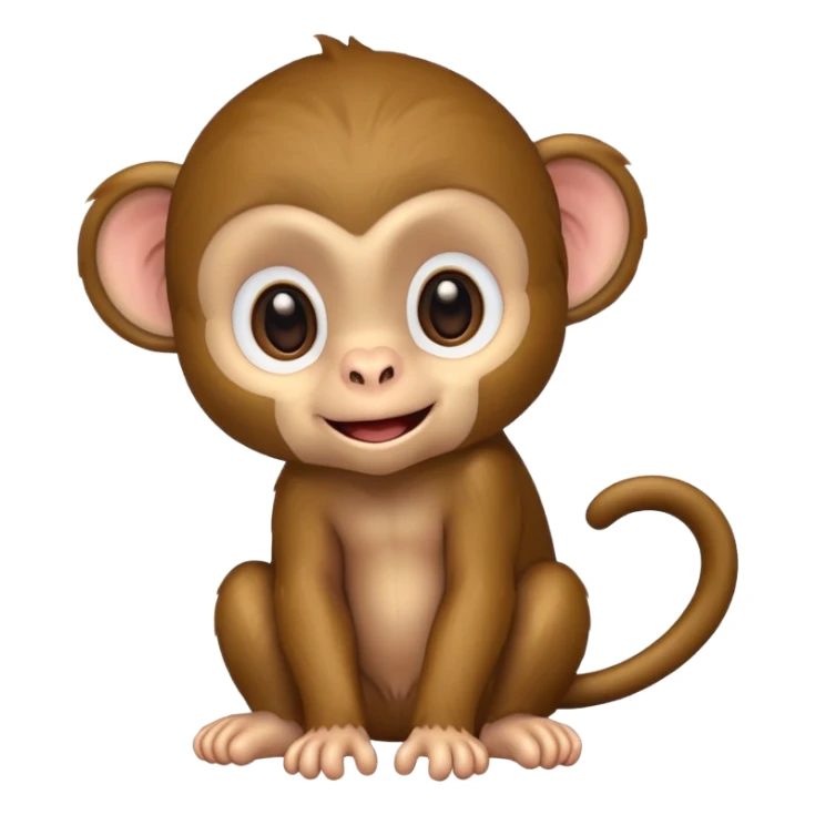 baby monkey sticker