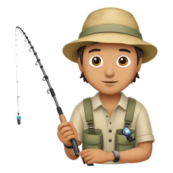 Dude fishing sticker