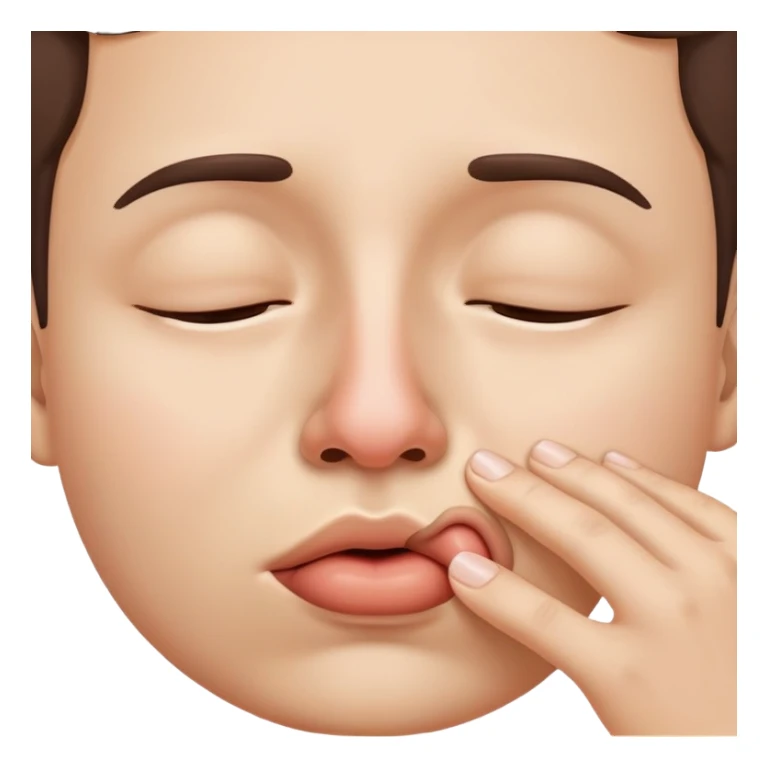 nose sucking in air sticker