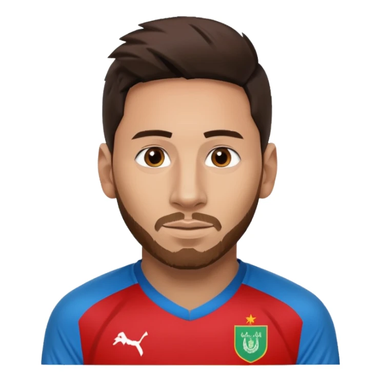 Messi with Afganistan sticker