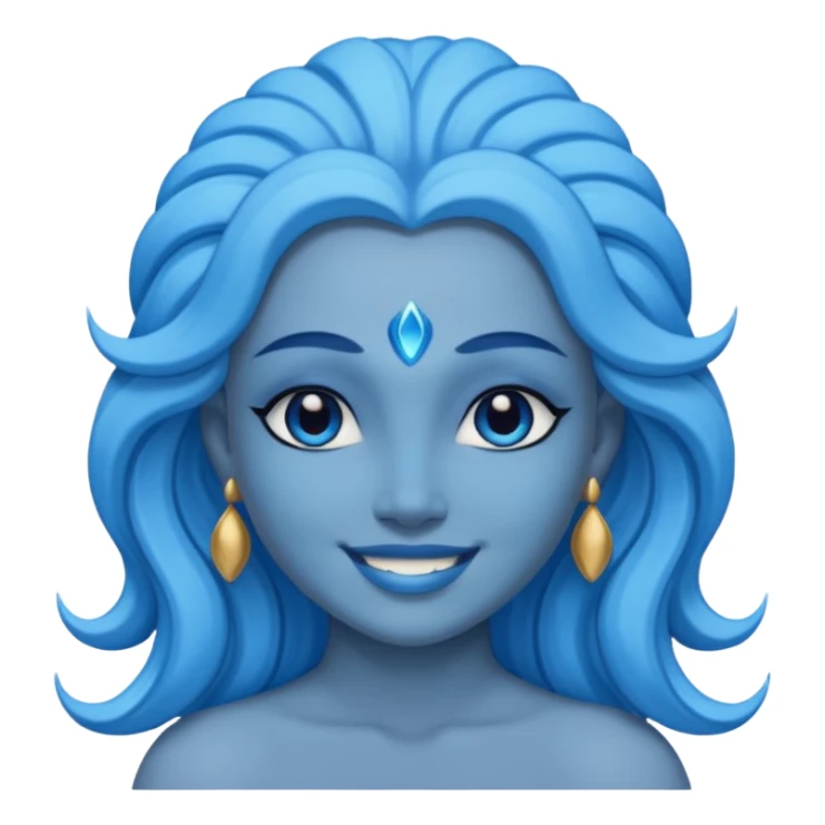 Blue goddess. sticker