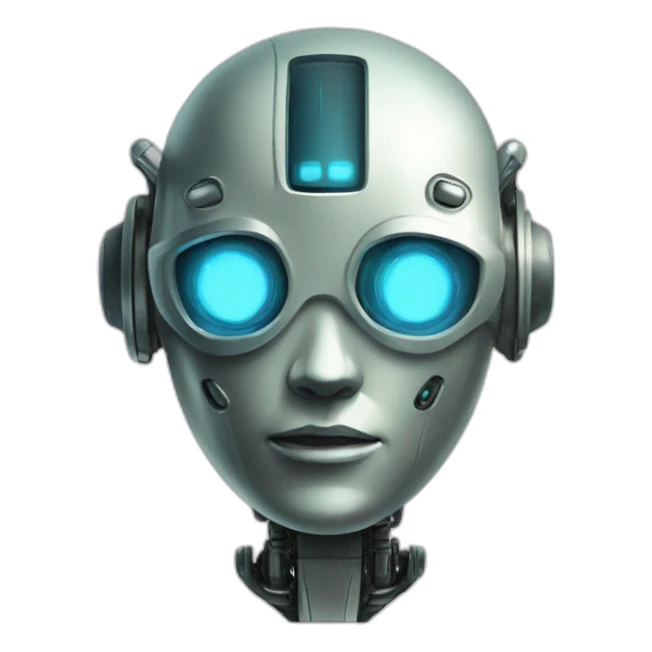 Sci-fi robot 50s sticker