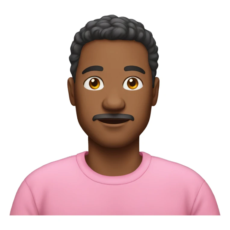 Man in pink sweatshirt  sticker