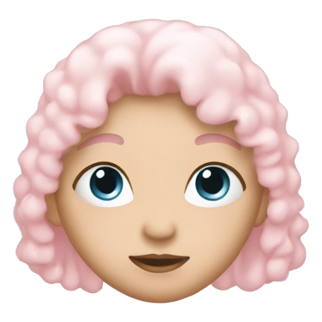 light baby pink heart  sticker