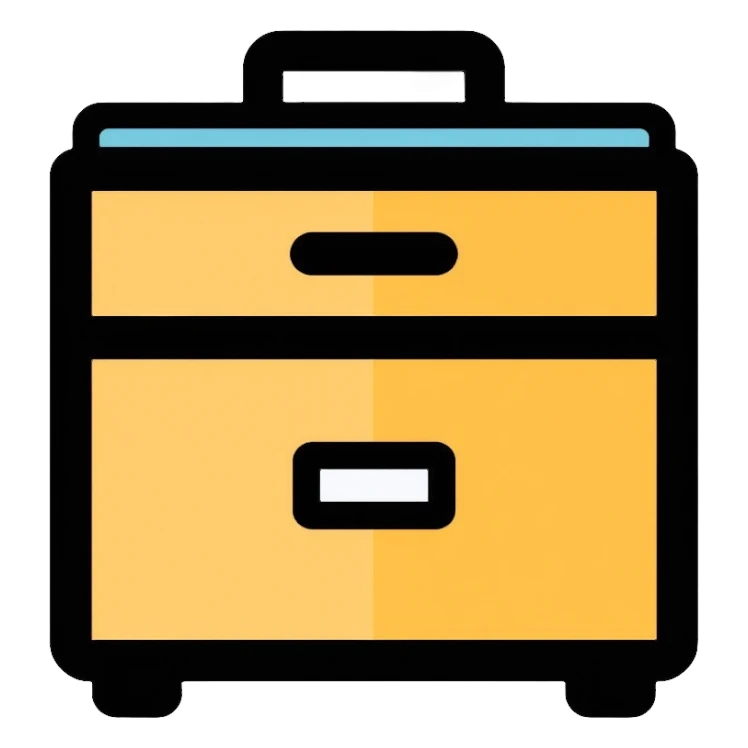 filing cabinet for organization sticker