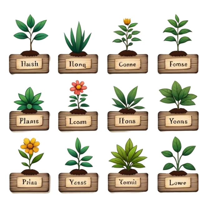 Plant Labels sticker