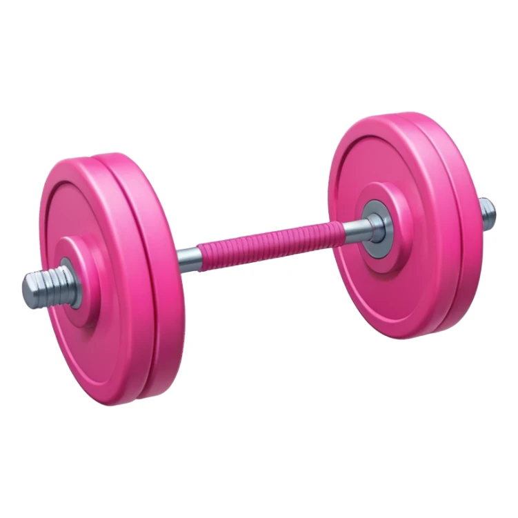 pink barbell sticker