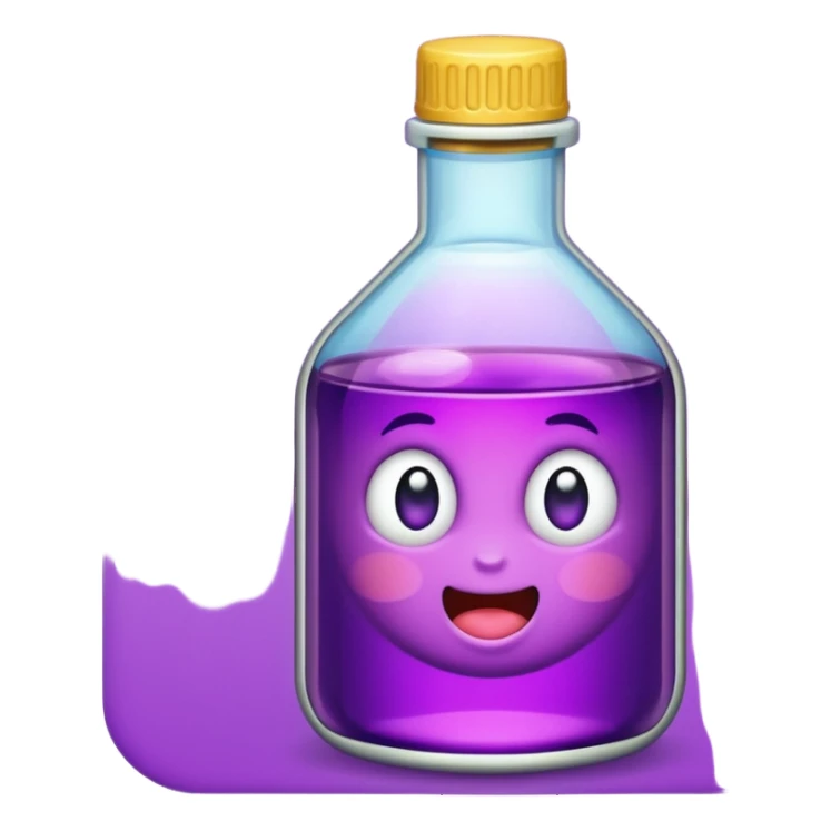 Cough syrup with purple sprite  sticker