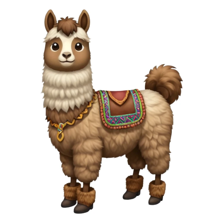 Lama wearing boots sticker