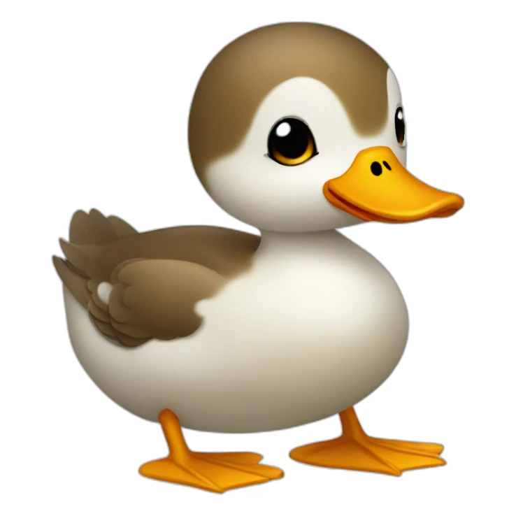 Cute duck sticker