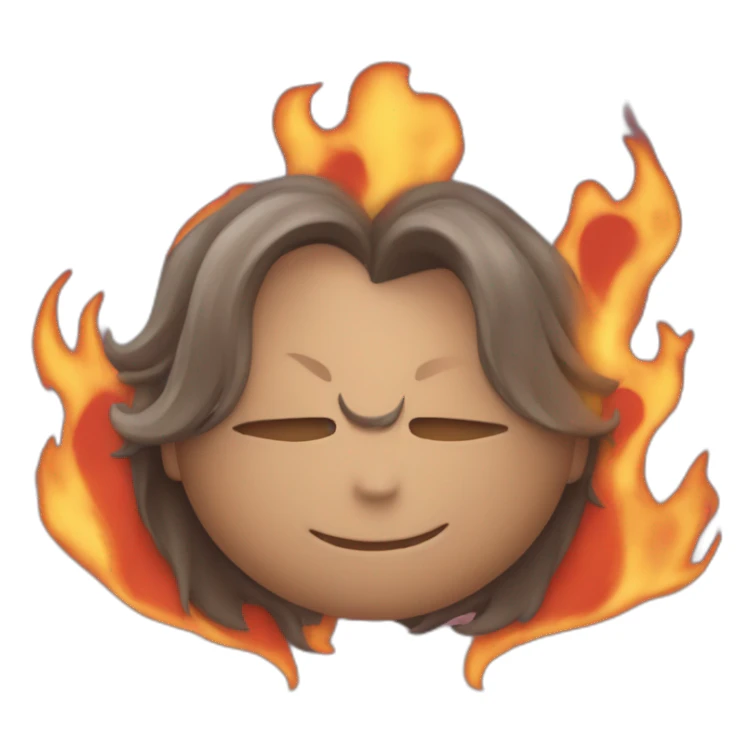 ios Fire heart emoji  sticker