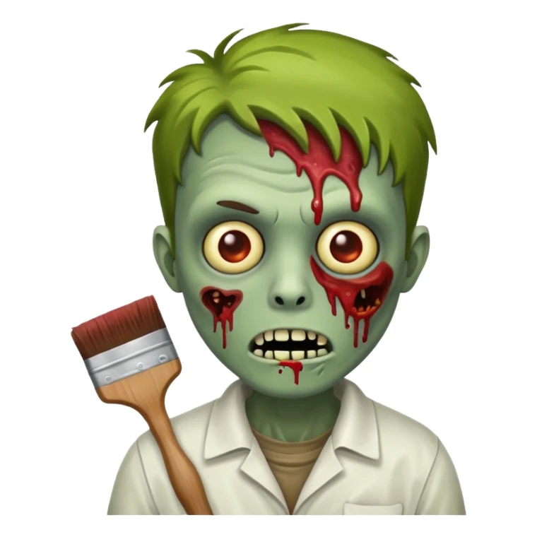 painter zombie  sticker