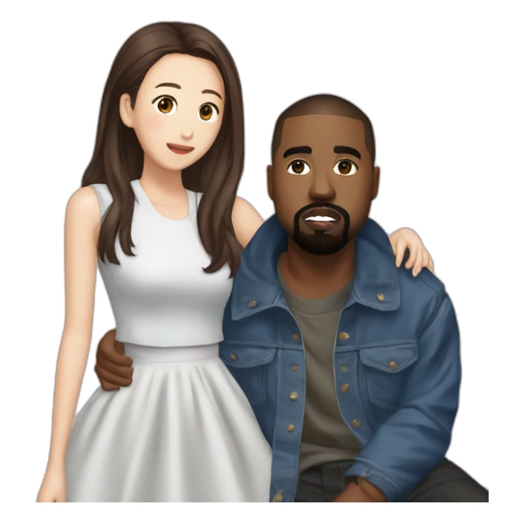 TWICE Chaeyoung with Kanye West sticker