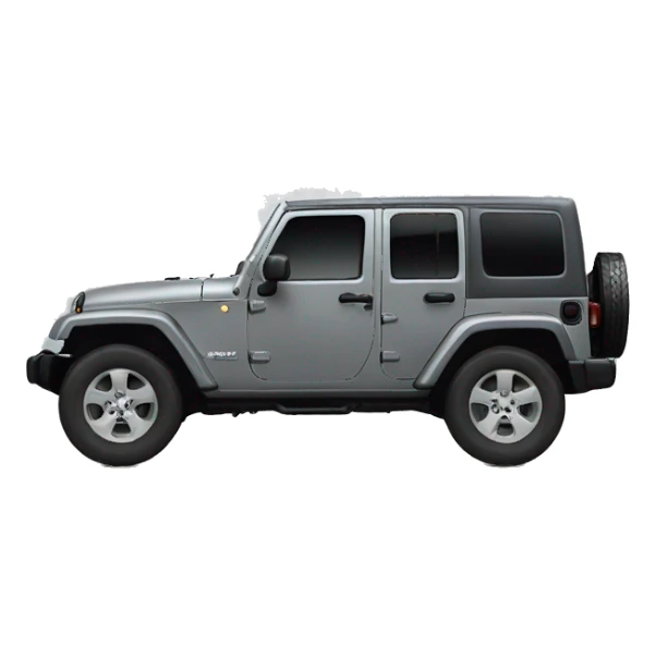 Grey Jeep wrangler sticker