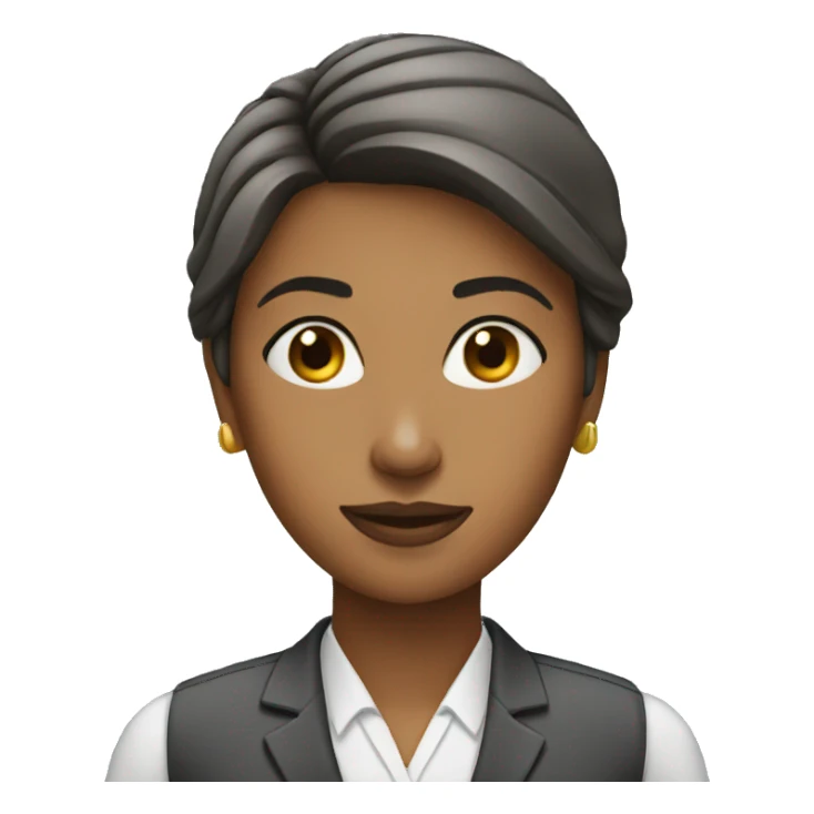 woman office worker sticker