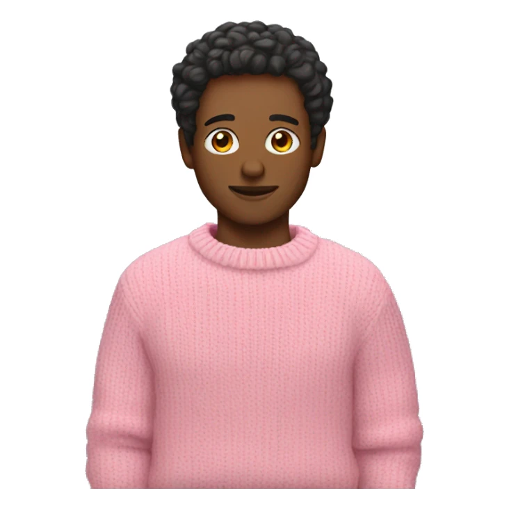Pink sweater sticker