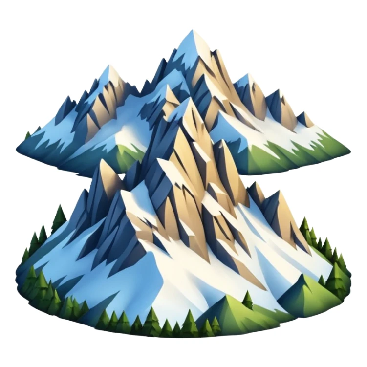 Alps mountain sticker