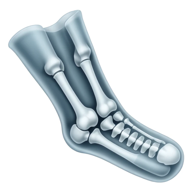 broken bone cast X ray sticker