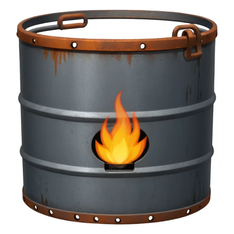 generate a realistic metal natural gas barrel sticker