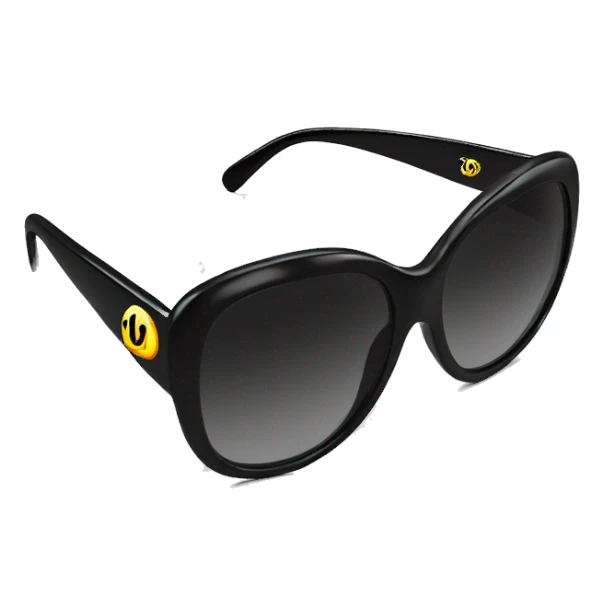 Black Chanel sunglasses sticker