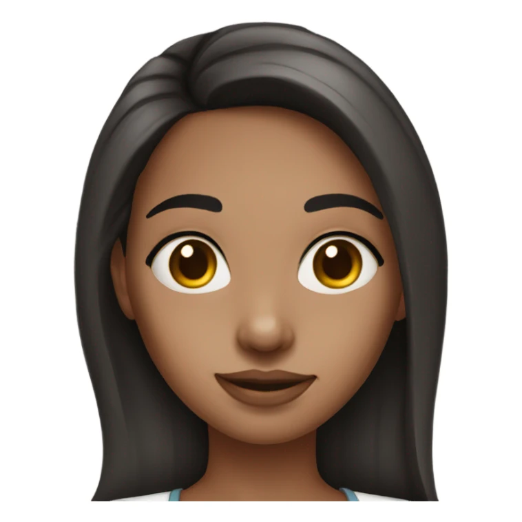 brunette girl with nose stud sticker